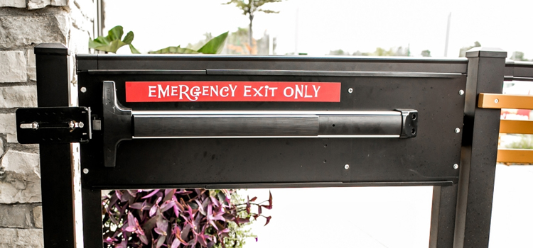 emergency push bar installation in Pinecrest